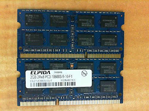 ELPIDA EBJ21UE8BDS0_DJ_F 2GB NOTEBOOK SODIMM DDR3 PC10600_1333_ UNBUF 1.5v 2RX8 204P 256MX64 128mX8