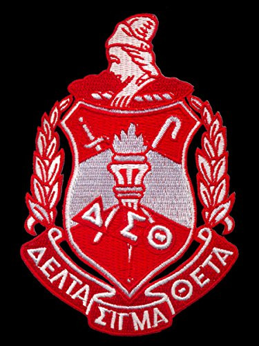 Delta Sigma Theta Sorority Shield Cotton Emblem Patch 3 inch