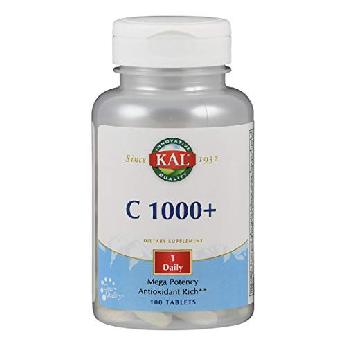KAL C_1000 Plus Mega Potency Supplement_ 1000 mg_ 100 Count