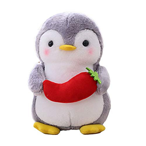 25cm Cute Cartoon Penguin with Fruit Vegetable Plush Stuffed Toys Kids Soft Dolls Kids Friends Gift _ F