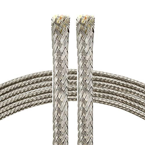 uxcell K_Type Thermocouple Wire 2 Core AWG 28 High Temperature Insulation 6.6ft