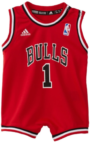 NBA Infant Chicago Bulls Derrick Rose Away Onesie Jersey _ R22Usbb5 _Red_ 18 Months_