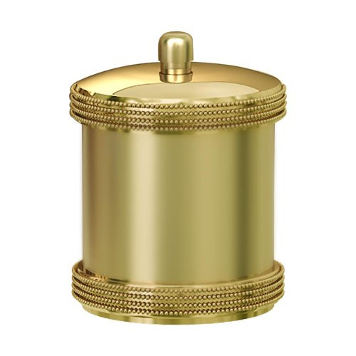 nu steel Cotton Swab/Container, Steel Gold