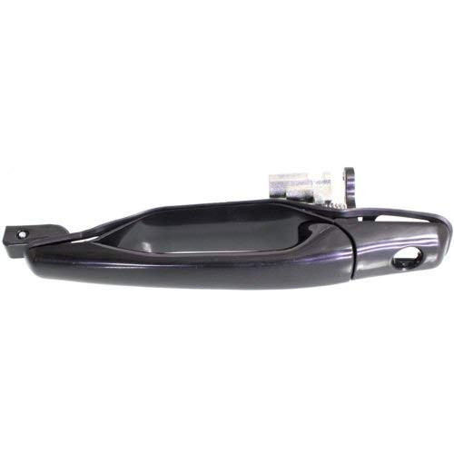 Exterior Door Handle for Mitsubishi Lancer 02_07 Outlander 03_06 Front LH Outside Smooth Black W Keyhole Plastic Left Side