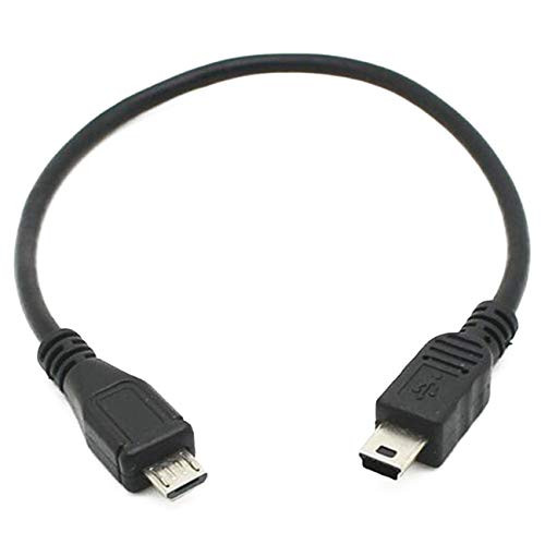 Micro USB Type B Male to Mini USB Type B Male Host OTG Adapter Cable Cord