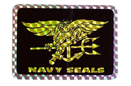K's Novelties Navy Seals USN Flag Reflective Decal Bumper Sticker