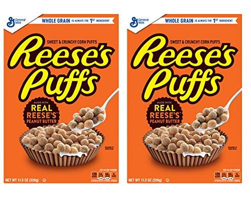 Reese's Peanut Butter Puffs_ Breakfast Cereal_ 11.5 Ounce _2 Pack _11.5 Ounce__ Reese's Peanut Butter Puffs_ Breakfast Cereal_ 11.5 Ounce _2 Pack _11.5 Ounce__