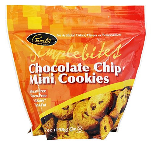 Pamela's Products _ Simple Bites Gluten Free Mini Cookies Chocolate Chip _ 7 oz _pack of 2_