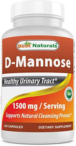 Best Naturals D_Mannose Capsules _ Urinary Tract Cleanse Supplement 1500mg Serving _ 120 Count