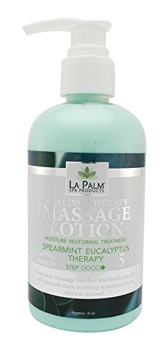 La Palm Organic Massage Lotion _ Spearmint Eucalyptus