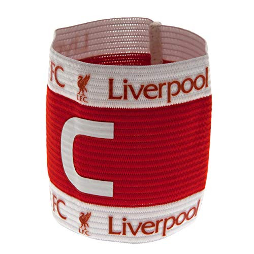 Liverpool FC Official Captains Arm Band _One Size_ _Red White_