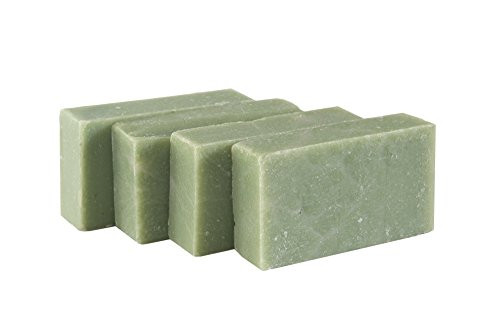 Eucalyptus Spearmint Soap Bar (SET of 4) - Handmade Soap Bar with Refreshing Mint, Eucalyptus and Essential Oils- Organic and All-Natural  by Falls River Soap Company