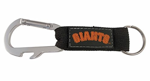 Pro Specialties Group MLB San Francisco Giants C Carabineer Keychain_ Black_ One Size
