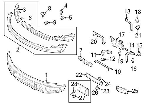 Genuine Ford 9L3Z_17754_B Bumper Mounting Bracket