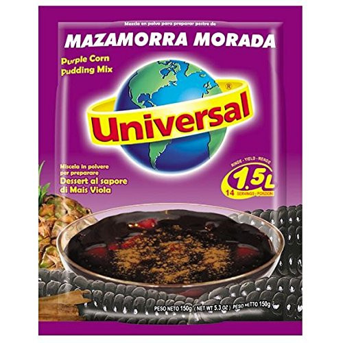 Universal Mazamorra Morada _ 2 Pack   Purple Corn Pudding Mix 1.5L _5.3 oz._ _ 2 Pack. Product of Peru.