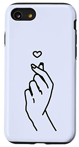 iPhone SE _2020_   7   8 Korean Finger Heart Hand Kpop Gift K_pop Kdrama K_drama Case