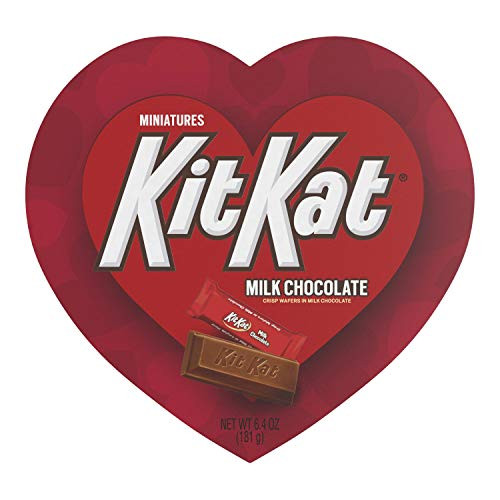 Kit Kat_ Chocolate Wafer Miniatures Candy Valentine's Heart Box_ 6.4 Oz.