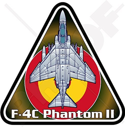 F_4 PHANTOM II SPAIN McDonnell Douglas F_4C Spanish AirForce 3_7 inch  _95mm_ Vinyl Sticker_ Decal F_4 PHANTOM II SPAIN McDonnell Douglas F_4C Spanish AirForce 3_7 inch  _95mm_ Vinyl Sticker_ Decal