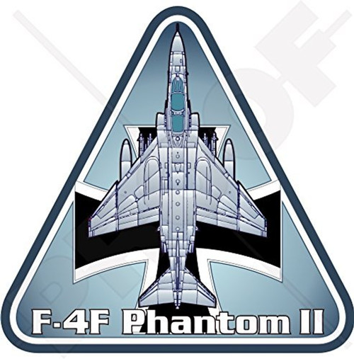 F_4 PHANTOM II GERMANY Luftwaffe McDonnell Douglas F_4F German AirForce 3_7 inch  _95mm_ Vinyl Sticker_ Decal F_4 PHANTOM II GERMANY Luftwaffe McDonnell Douglas F_4F German AirForce 3_7 inch  _95mm_ Vinyl Sticker_ Decal