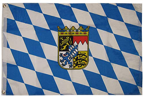 K's Novelties 2x3 Ft Bavaria Bavarian Crest 2'x3' Rough Tex 100D Premium Flag Grommets _RUF_