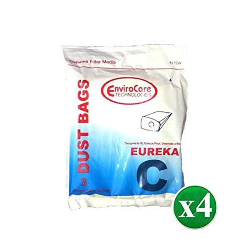 TVP Replacement for Eureka Vacuum Bags Style C Mighty Mite _12 Bags_