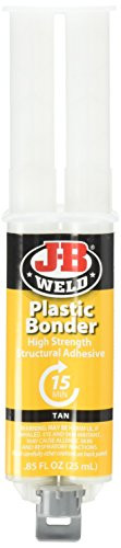 J_B Weld 50133 Plastic Bonder Structural Adhesive Syringe _ Dries Tan _ 25 ml _Pack of 2_