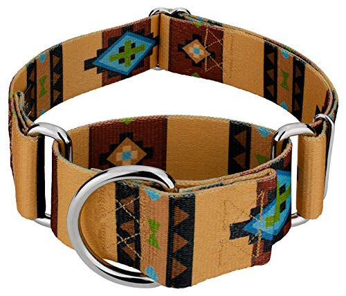 Country Brook Design _ 1 1 2 Inch Native Arizona Martingale Dog Collar _ Large