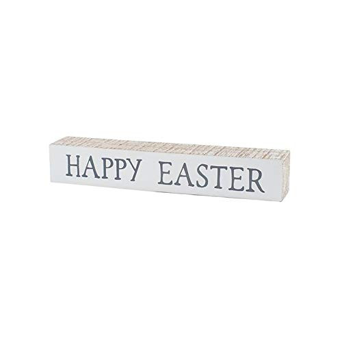 Collins Painting 'Happy Easter' Rustic Block Sign Shelf Sitter