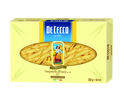 De Cecco Egg Macaroni Pasta Garganelli_ 8.8 OZ _250 g_ Pack of 2