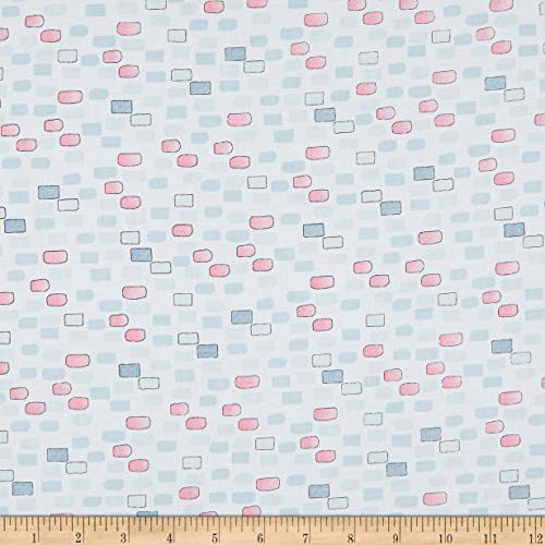 Studio E Fabrics Believe in Magic Bricks White Fabric by The Yard