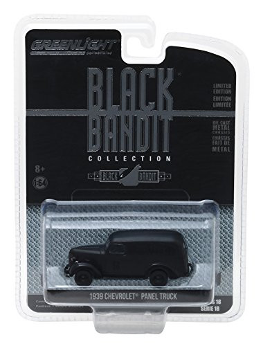 1939 Chevrolet Panel Van Black Bandit 1 64 Diecast Model Car by Greenlight 27930 F