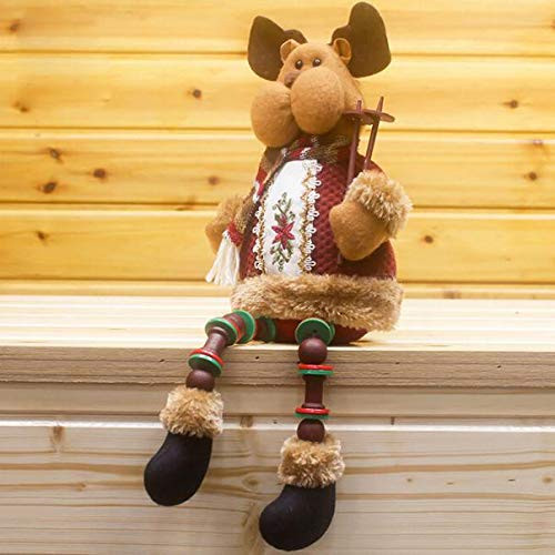 CapsA Cute Christmas Plush Toy Long Leg Sitting Santa Clause Snowman Reindeer Doll Christmas Plush Ornaments Set Tree Pendant Plush Hanging Decoration Xmas Holiday Party Decor _C_ CapsA Cute Christmas Plush Toy Long Leg Sitting Santa Clause Snowman Reindeer Doll Christmas Plush Ornaments Set Tree Pendant Plush Hanging Decoration Xmas Holiday Party Decor _C_