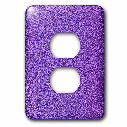 3dRose lsp_223400_6"Image Of Purple Glitter Color" 2 Plug Outlet Cover