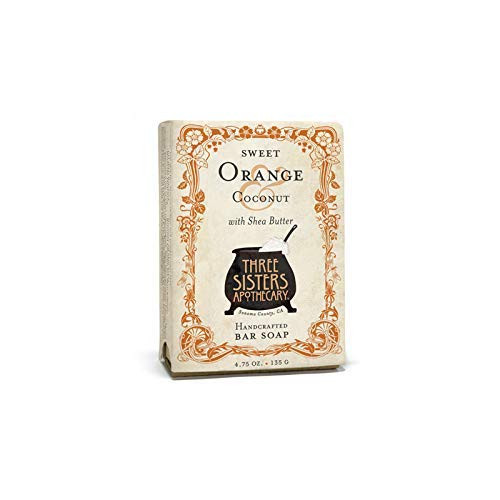 Three Sisters Apothecary Sweet Orange  and  Coconut Bar Soap