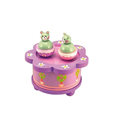 Musicbox Kingdom 43858 100mm Wooden Music Box Dancing Cats Turn To The Melody Entertainer Room Decor