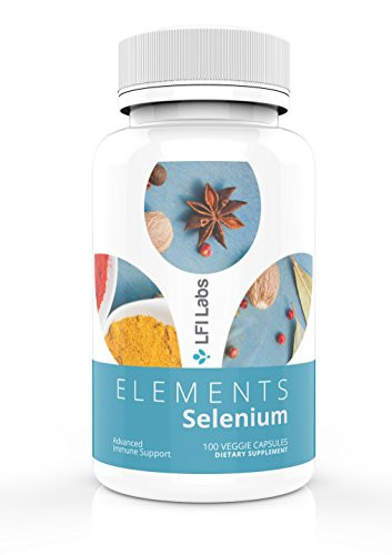 Selenium Supplement for Thyroid Support Function  and  Thyroid Hormone Metabolism  200mcg High Absorption Selenomethione  LFI Labs _ 100 Vegetable Capsules