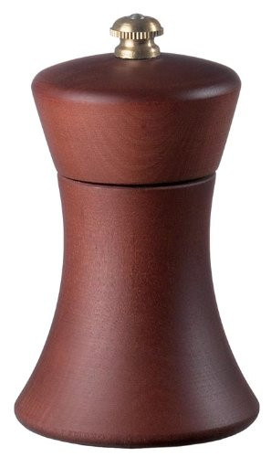 Fletchers' Mill Sierra Pepper Mill, Mahogany Stain- 4 Inch, Adjustable Coarseness Fine to Coarse, MADE IN U.S.A.