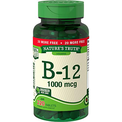 Nature's Truth Vitamin B_12 Tablets_ 1_000 mcg_ 220 Count Nature's Truth Vitamin B_12 Tablets_ 1_000 mcg_ 220 Count