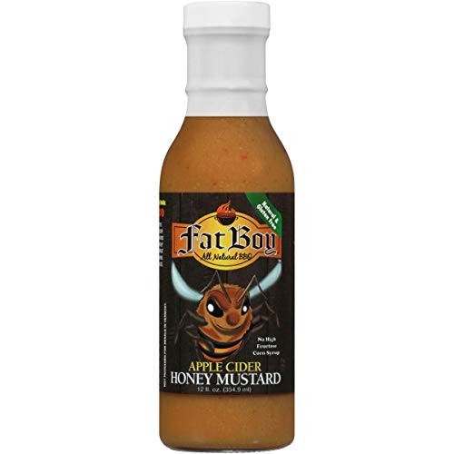Fat Boy Natural BBQ Apple Cider Honey Mustard_ 12 oz