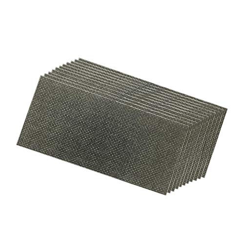 10 x Hook and Loop 115 x 230mm Mesh Sanding Sheets 40 Grit Sandpaper Pads