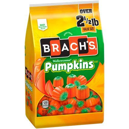Brachs Mellowcreme Pumpkins 44oz Resealable Bag Brachs Mellowcreme Pumpkins 44oz Resealable Bag