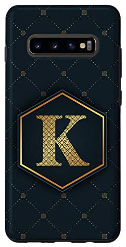 Galaxy S10 Plus  Letter K phone case Geometric pattern Chic Alphabet K Case