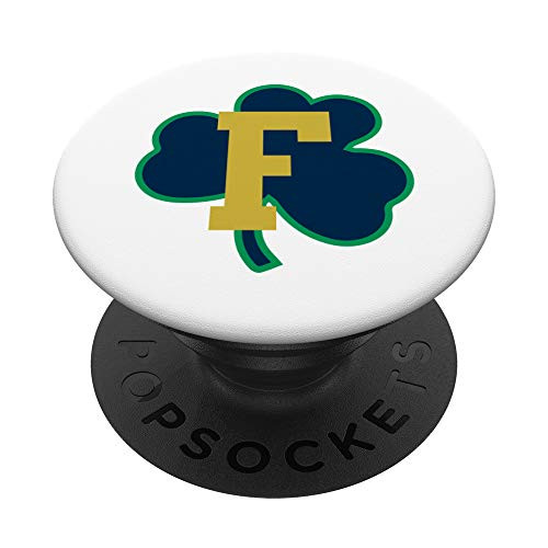 Navy Shamrock with Letter F Initial PopSockets PopGrip  Swappable Grip for Phones  and  Tablets