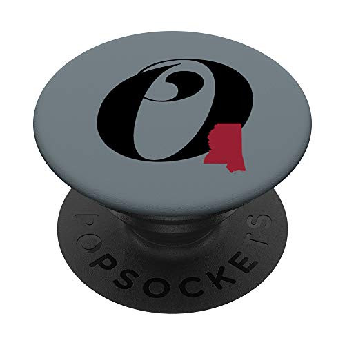 Letter O Initial Monogram with Alabama PopSockets PopGrip  Swappable Grip for Phones  and  Tablets