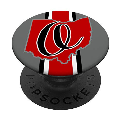 State of Ohio with Letter O and Stripe PopSockets PopGrip Swappable Grip for Phones and Tablets State of Ohio with Letter O and Stripe PopSockets PopGrip Swappable Grip for Phones and Tablets