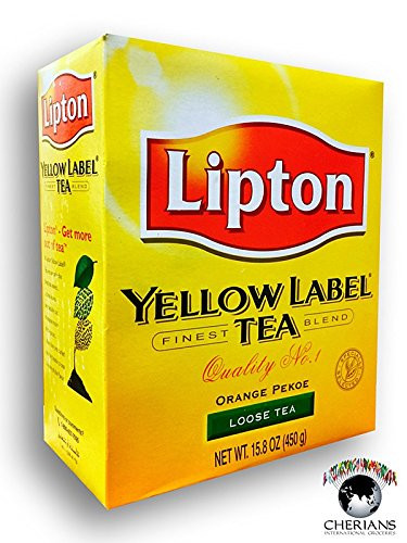 Lipton Yellow Label Orange Pekoe Loose Tea 2 Pack (2 x 15.8 Oz / 2 x 450 g)
