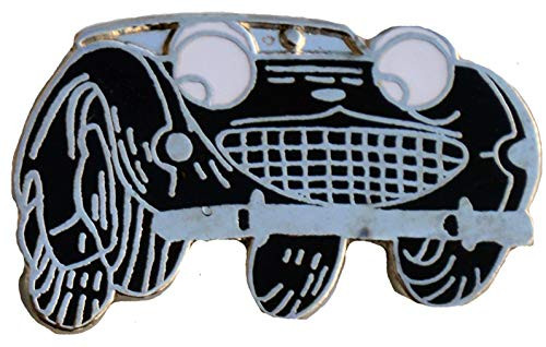 Triple_C Happy Austin Healey Sprite Mk1 Car Shape Lapel pin _ Black