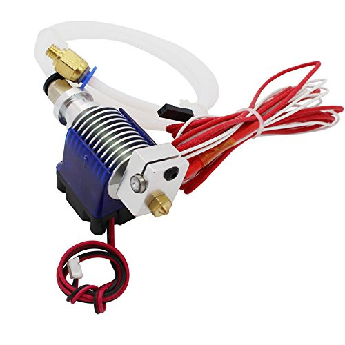 3D Printer Accessories V6 J_Head Hotend RepRap Extruder for 1.75mm Filament_ Direct Feed or Bowden. w  0.4mm Nozzle_ 12V Fan_ and 3ft PTFE Bowden Tube