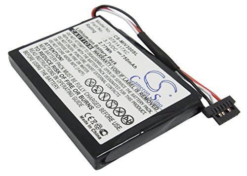 750mAh Replacement for Mitac Mio Moov 350_ Mio Moov 360_ Mio Moov 370 Battery_ P N 0781417XC