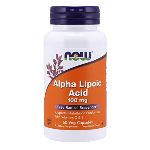 NOW Supplements_ Alpha Lipoic Acid 100 mg with Vitamins C and E_ Free Radical Scavenger*_ 60 Veg Capsules NOW Supplements_ Alpha Lipoic Acid 100 mg with Vitamins C and E_ Free Radical Scavenger*_ 60 Veg Capsules